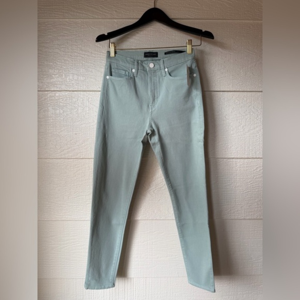 Banana Republic High Rise Skinny Jeans Mint Green NWT Size 26 27 Inseam